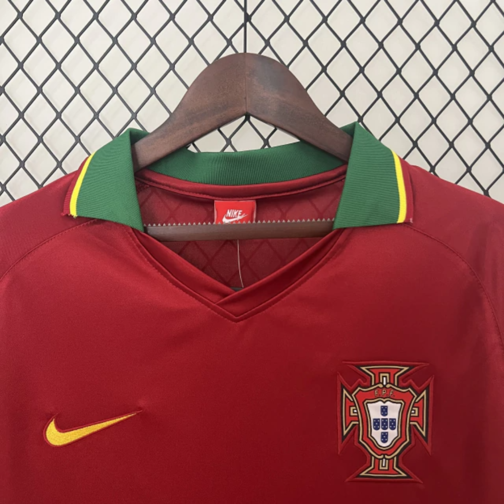 Camisa Portugal Home 1997 - Retrô Nike Masculino - Vermelho