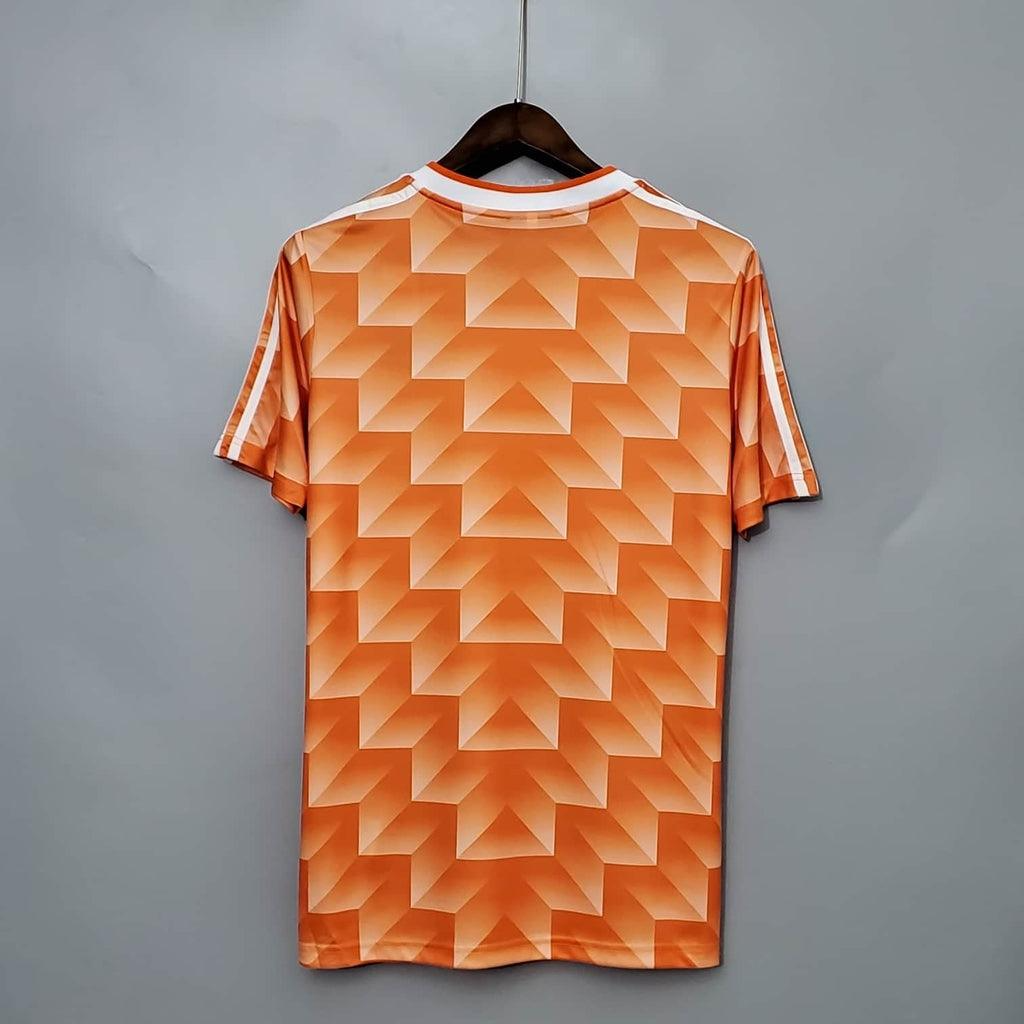 Camisa Holanda Home 1988 - Retrô Adidas Masculino - Laranja