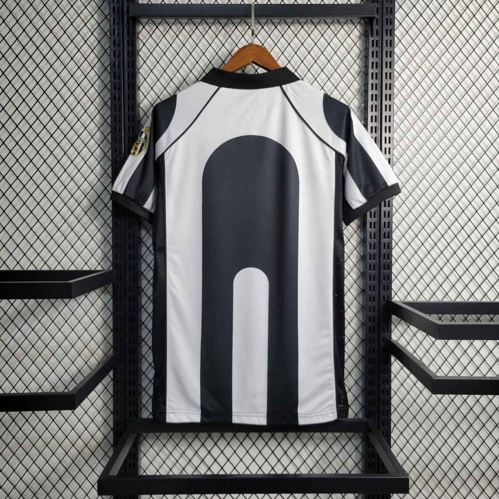 Camisa Juventus Home 1997/98 - Retrô Kappa Masculino - Preto e Branco