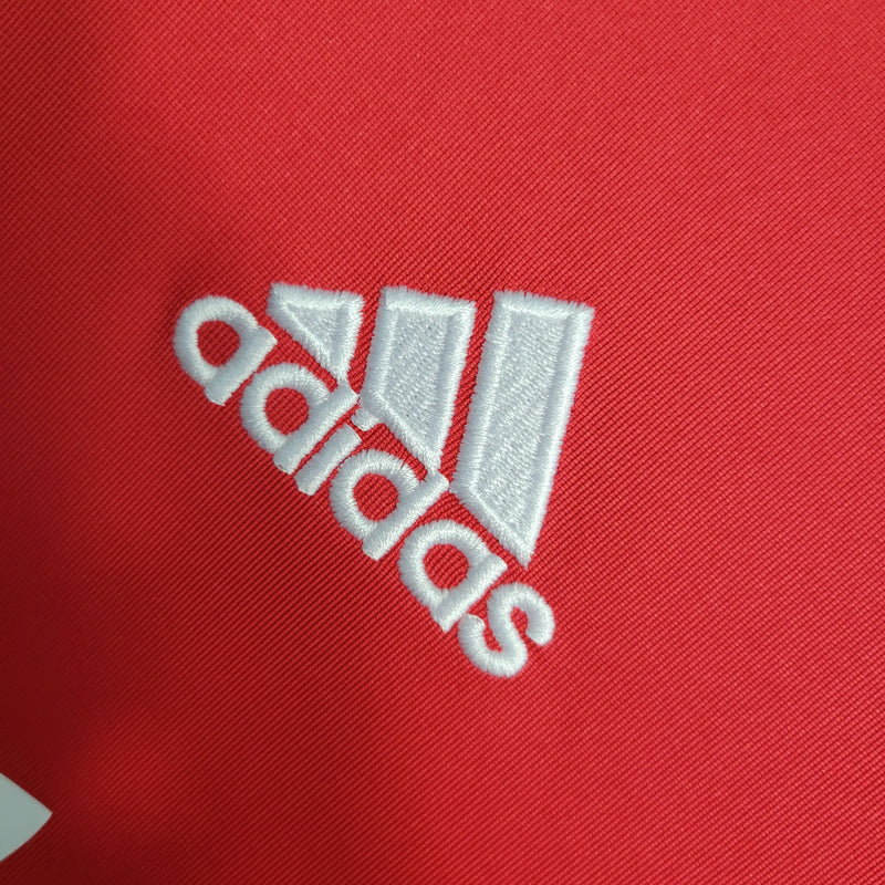 Camisa Real Madrid Third 2011/12 Manga Longa - Retrô Adidas Masculina - Vermelha