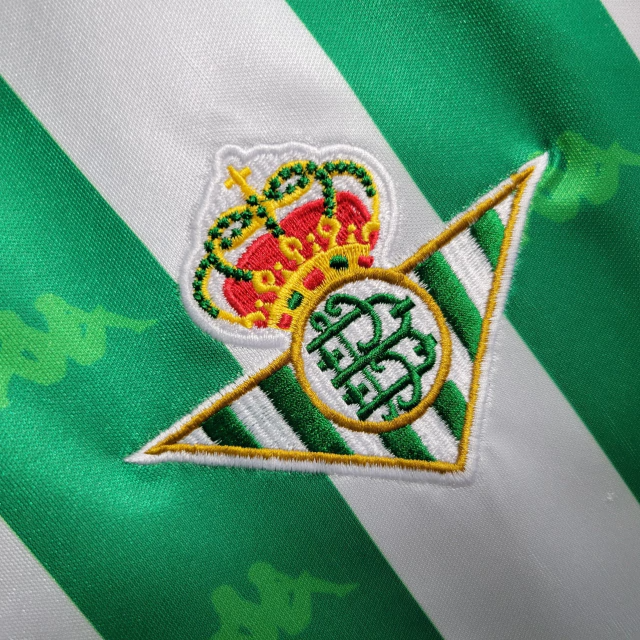 Camisa Real Betis Home 1995/97 - Retrô Kappa Masculino - Verde e Branco
