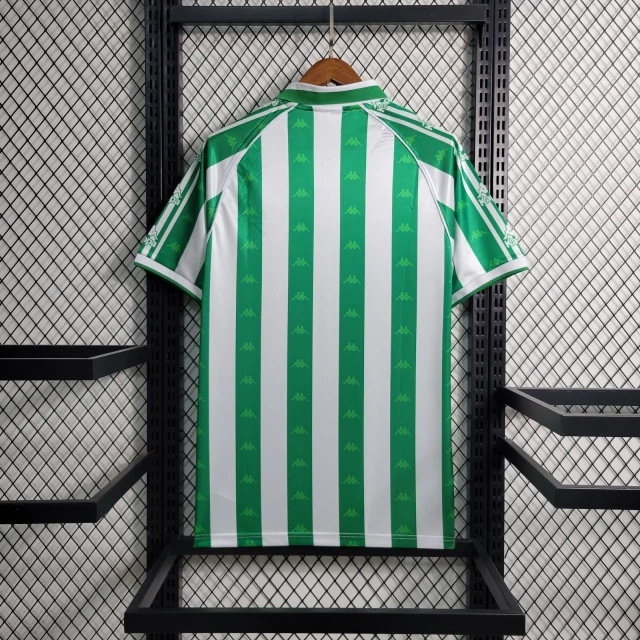 Camisa Real Betis Home 1995/97 - Retrô Kappa Masculino - Verde e Branco