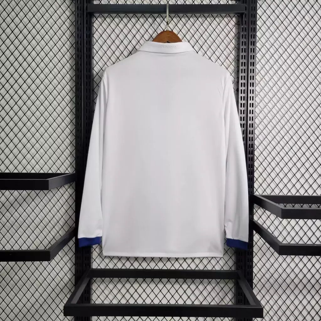 Camisa Real Madrid Home 2016/17 Manga Longa - Retrô Adidas Masculina - Branca