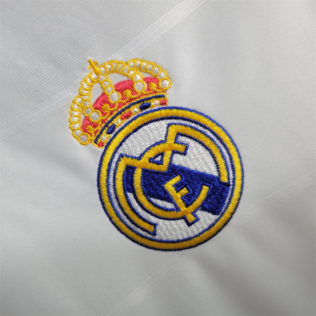 Camisa Real Madrid Home 2013/14 Manga Longa - Retrô Adidas Masculina - Branca