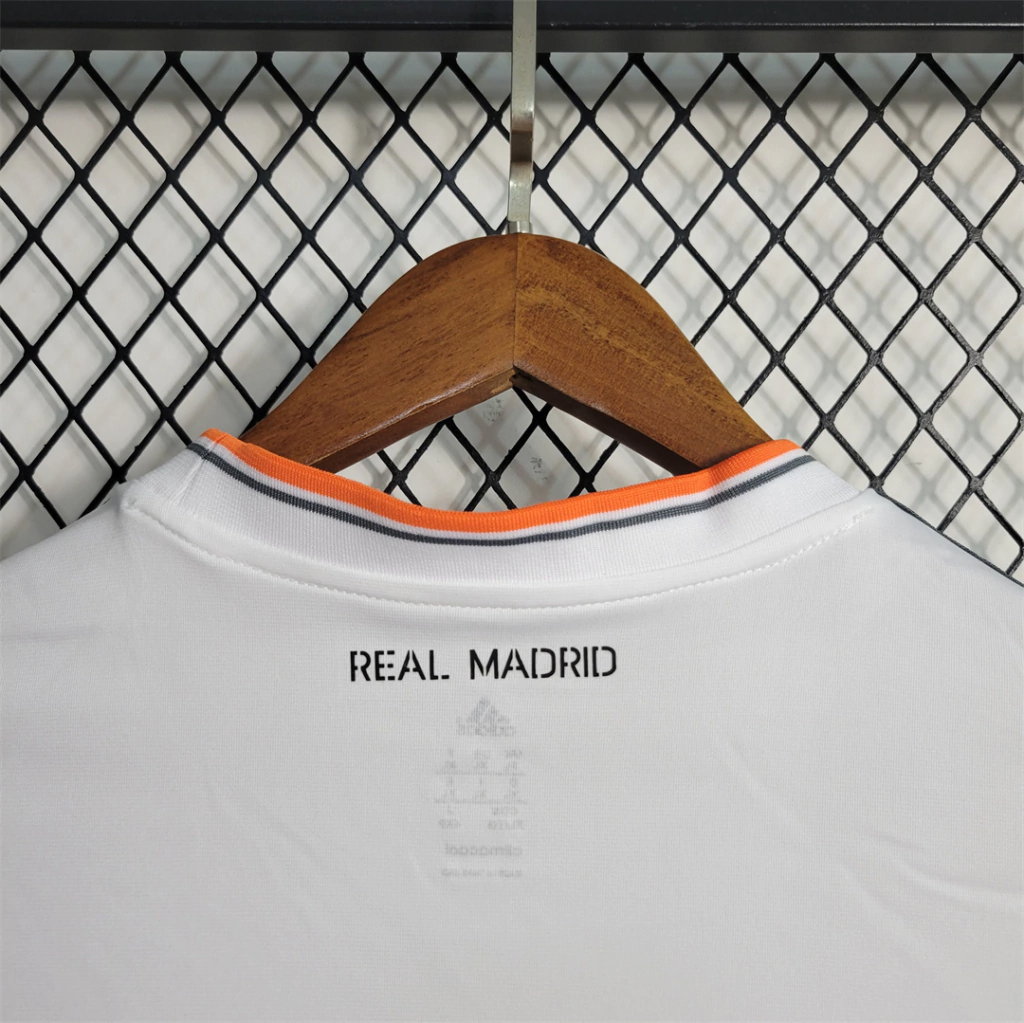 Camisa Real Madrid Home 2013/14 Manga Longa - Retrô Adidas Masculina - Branca