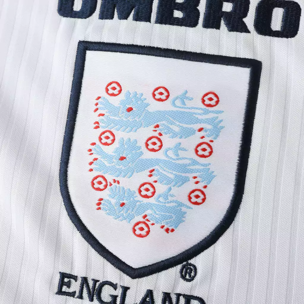 Camisa Inglaterra Home 1998 - Retrô Umbro Masculino - Branco