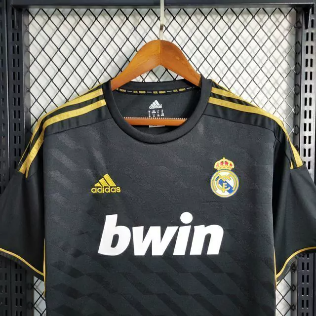 Camisa Real Madrid Away 2011/12 - Retrô Adidas Masculino - Preto