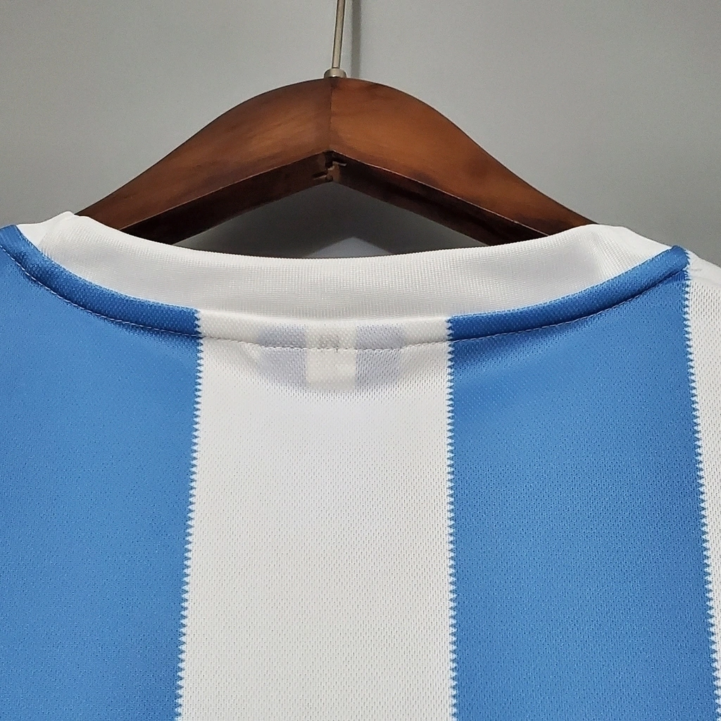 Camisa Argentina Home 1978 - Retrô Adidas Masculino - Azul e Branco