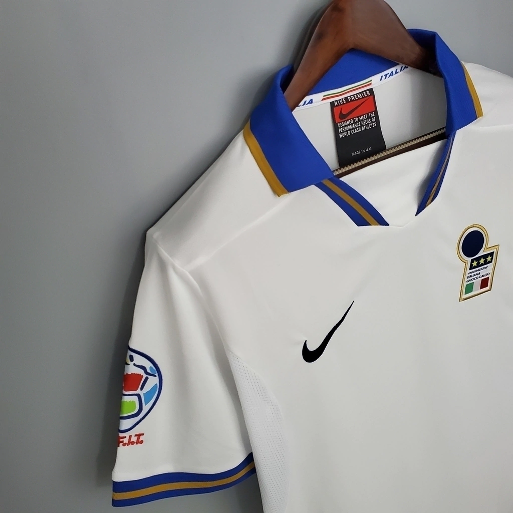Camisa Itália Away 1996 - Retrô Nike Masculino - Branco