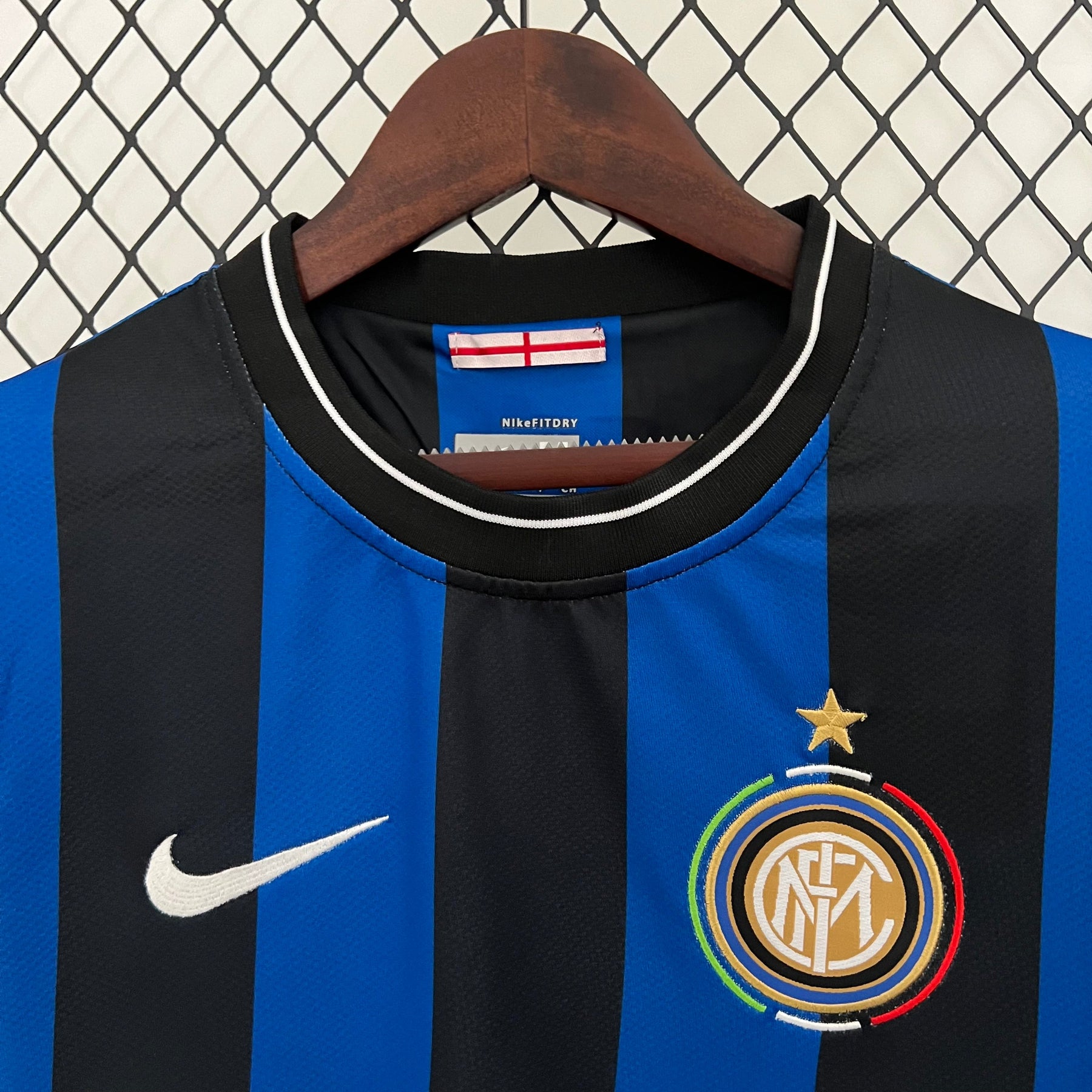 Camisa Inter de Milão Home 2009/10 - Retrô Nike Masculino - Azul e Preto