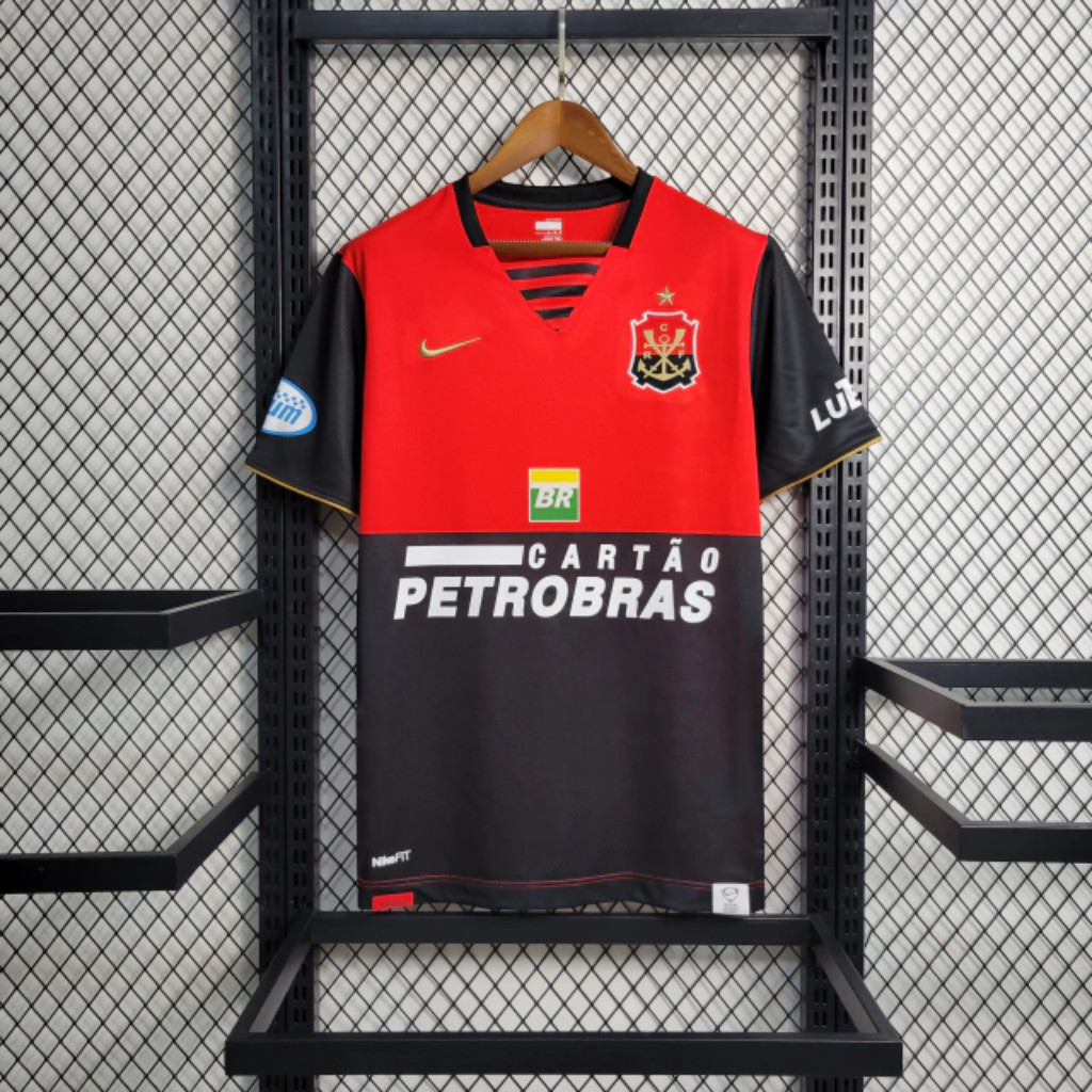 Camisa Flamengo Third 2007/08 - Retrô Nike Masculino - Vermelho e Preto