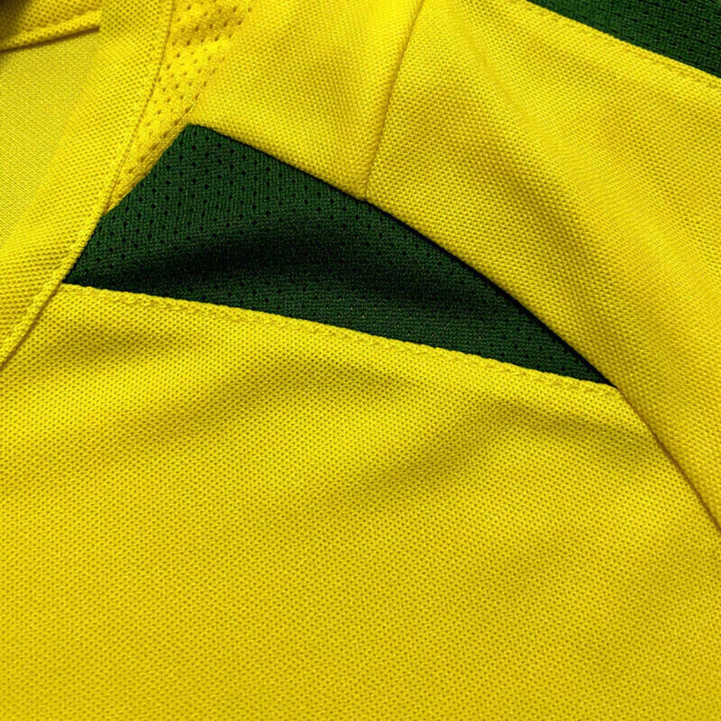 Camisa Brasil Home 2002 - Retrô Nike Masculino - Amarelo