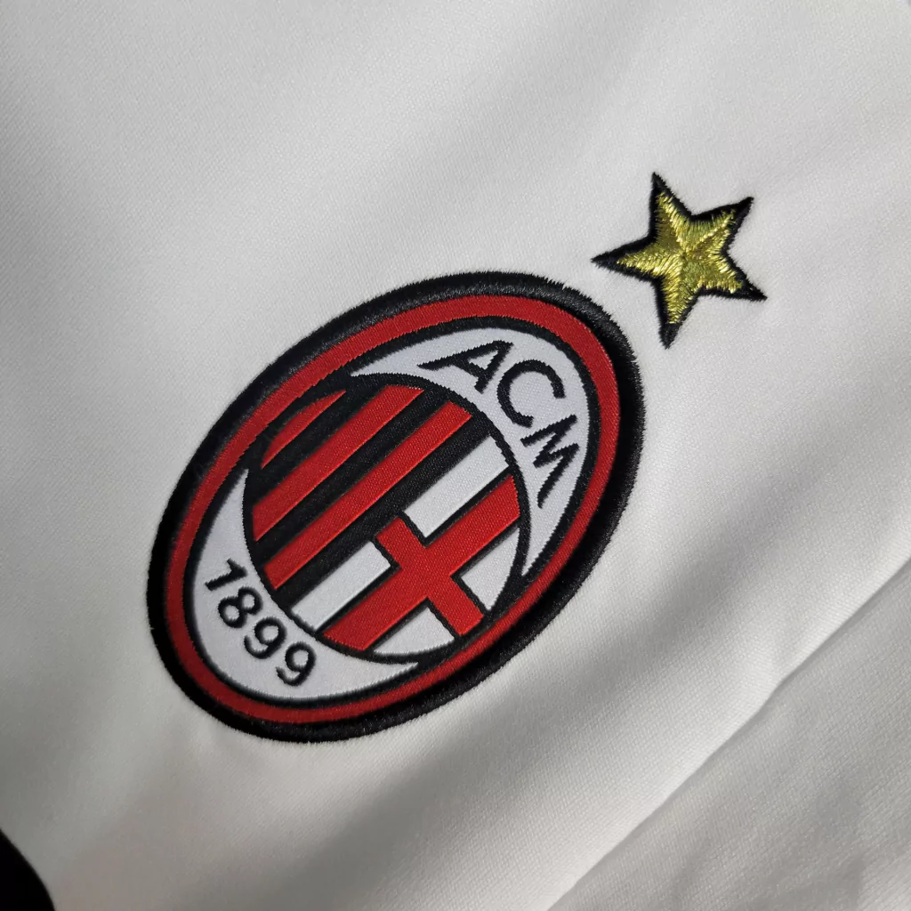 Camisa AC Milan Away 2007/08 - Retrô Adidas Masculino - Branco