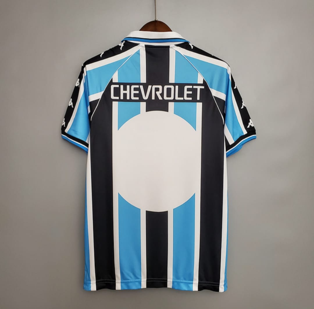 Camisa Grêmio Home 2000/01 - Retrô Kappa Masculino - Tricolor