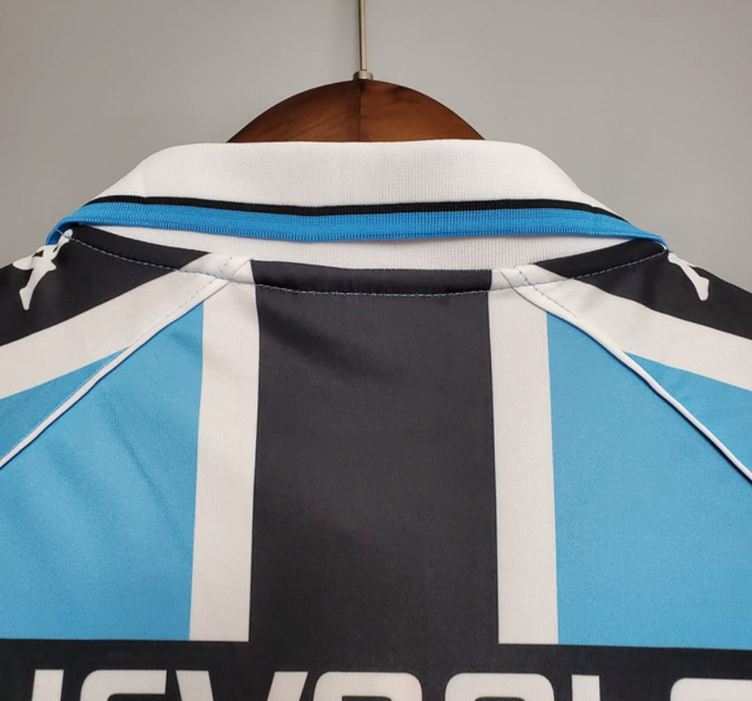 Camisa Grêmio Home 2000/01 - Retrô Kappa Masculino - Tricolor