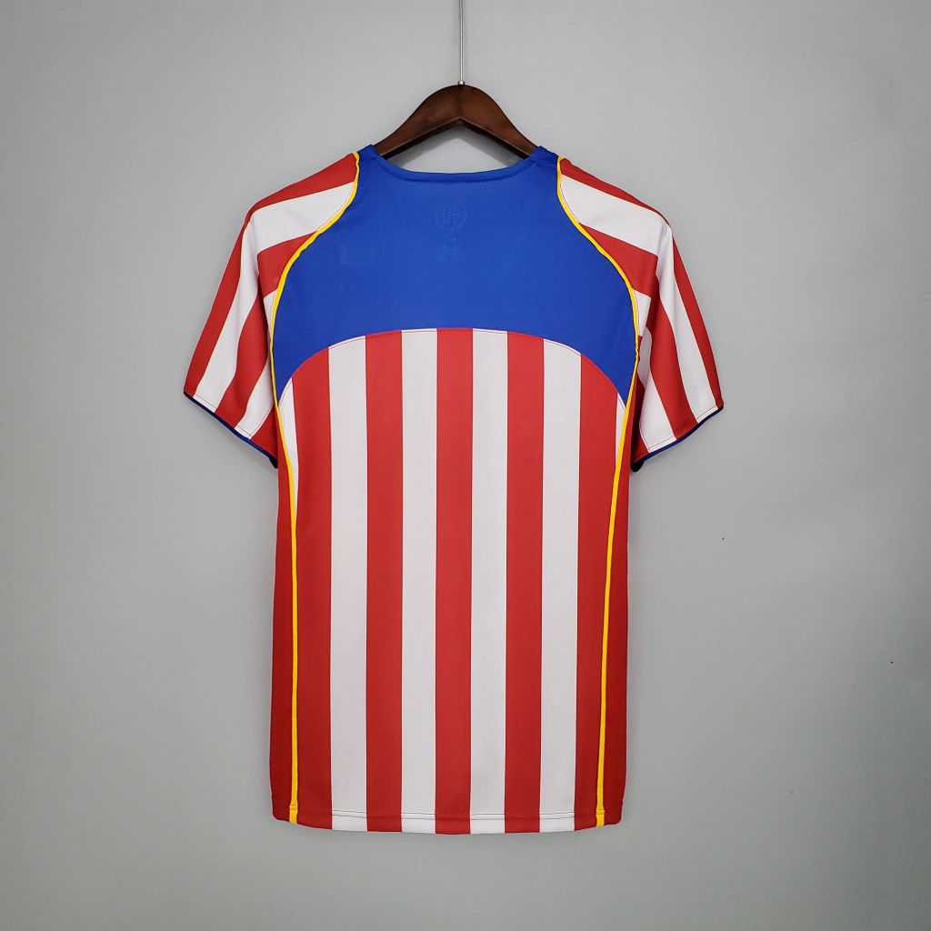 Camisa Atlético de Madrid Home 2004/05 - Retrô Adidas Masculino - Vermelho e Branco