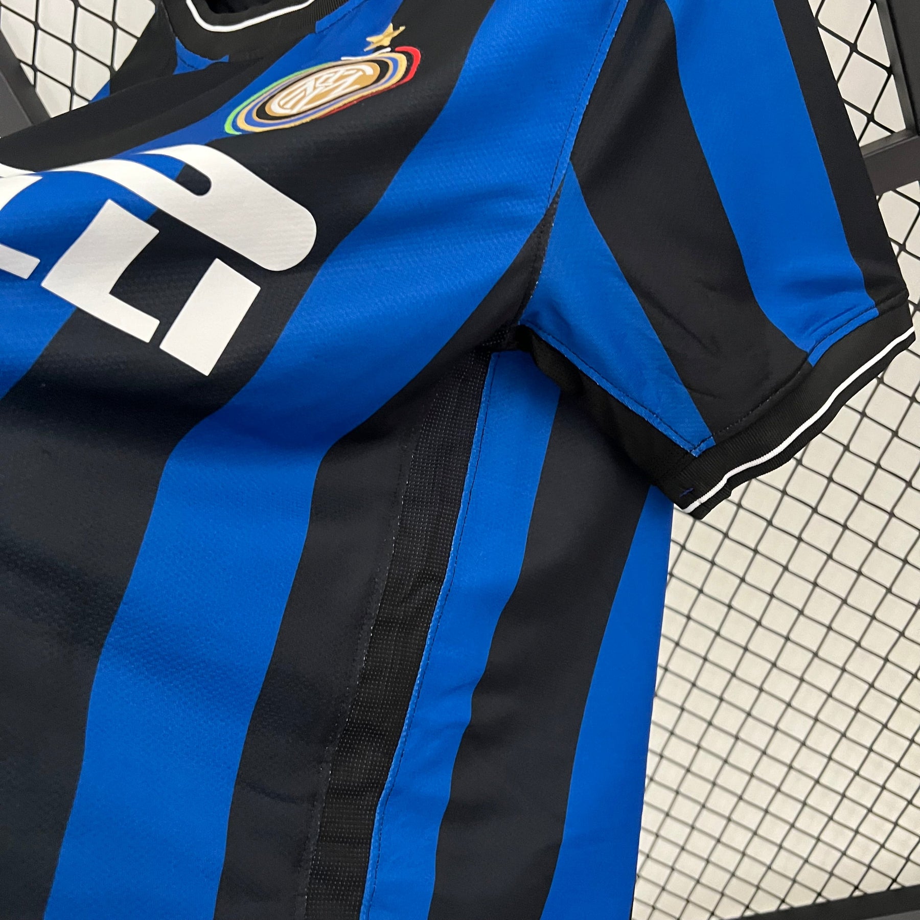 Camisa Inter de Milão Home 2009/10 - Retrô Nike Masculino - Azul e Preto