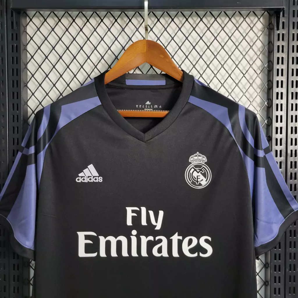 Camisa Real Madrid Third 2016/17 - Retrô Adidas Masculina - Preta