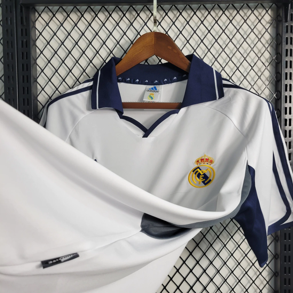 Camisa Real Madrid Home 2000/01 - Retrô Adidas Masculina - Branca