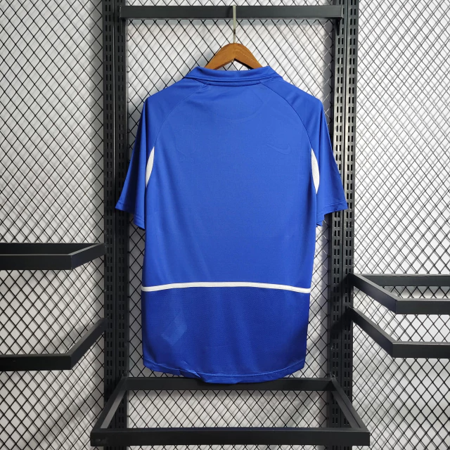 Camisa Brasil Away 2002 - Retrô Nike Masculino - Azul