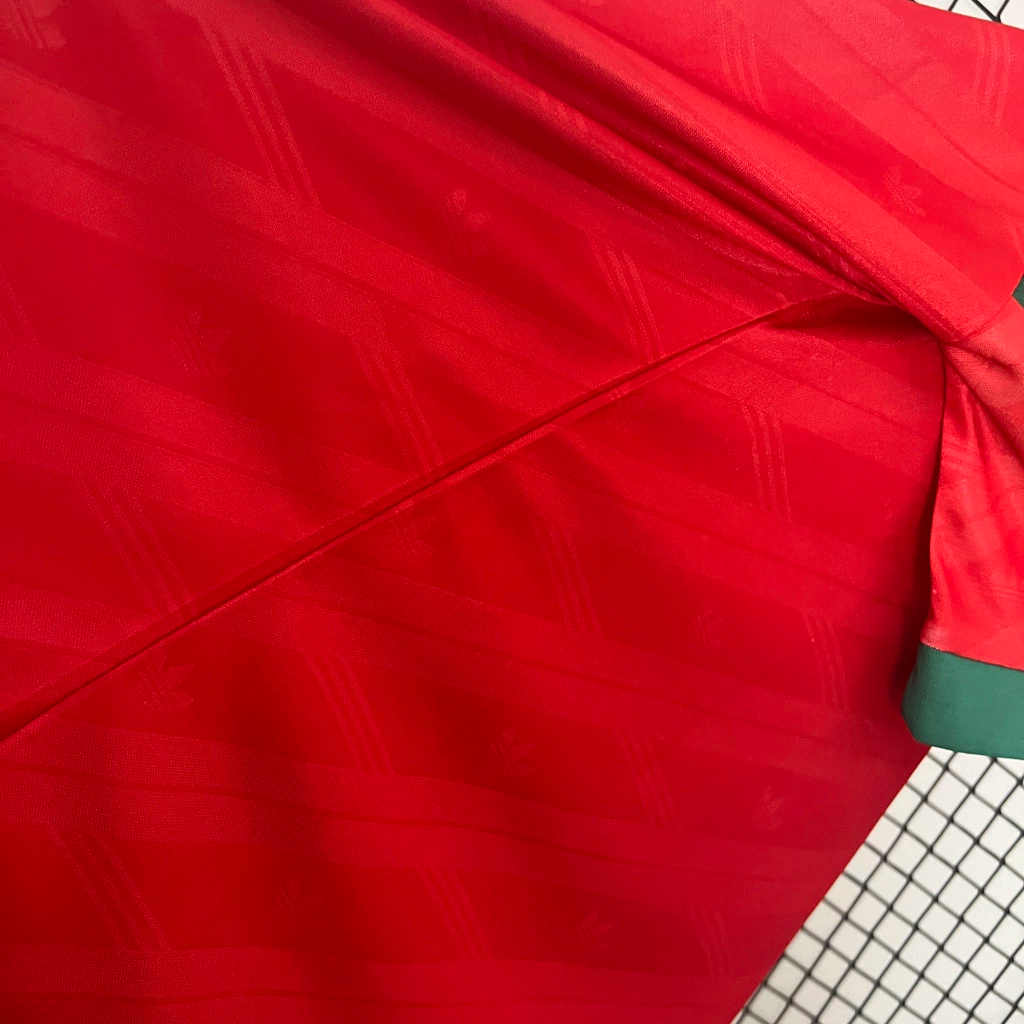 Camisa Portugal Home 1992 - Retrô Adidas Masculino - Vermelho