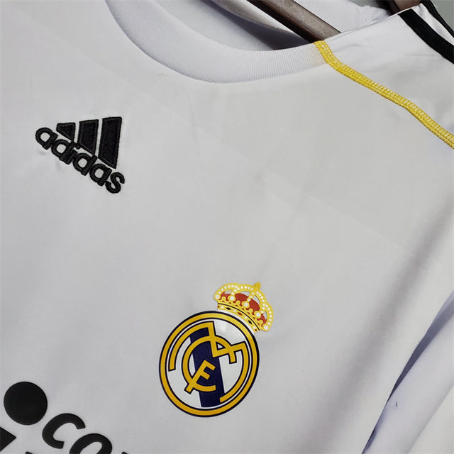Camisa Real Madrid Home 2009/10 - Retrô Adidas Masculina - Branca