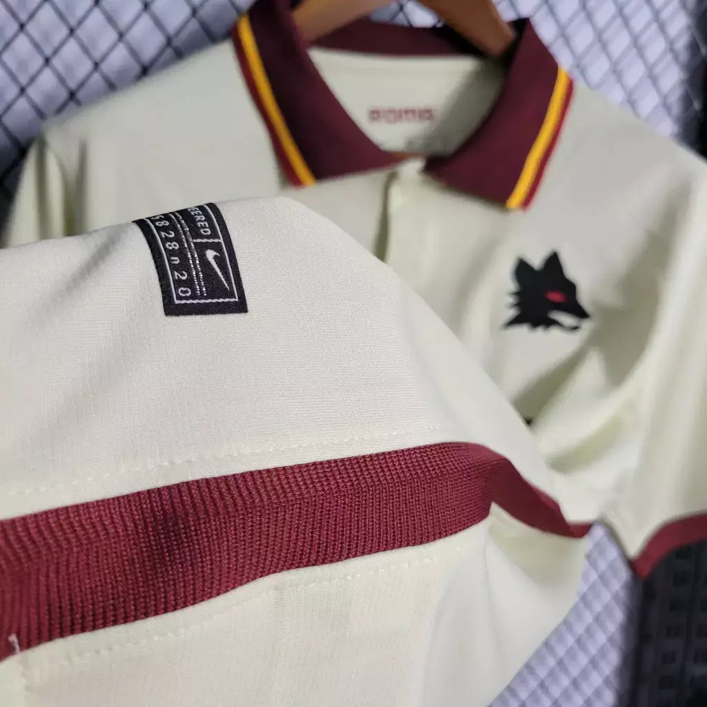 Camisa Roma Away 2020/21 - Retrô Nike Masculino - Bege