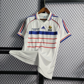 Camisa França Away 1998 - Retrô Adidas Masculino - Branco