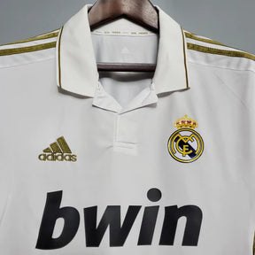 Camisa Real Madrid Home 2011/12 Manga Longa - Retrô Adidas Masculina - Branca