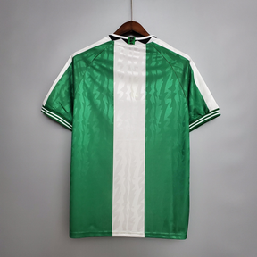 Camisa Nigéria Home 1996 - Retrô Nike Masculino - Verde e Branco