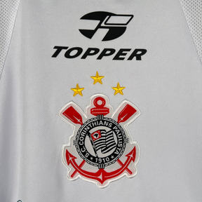 Camisa Corinthians Home Mundial 2000/01 - Retrô Topper Masculino - Branco