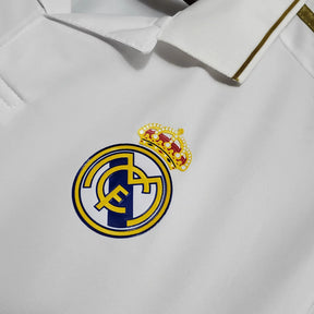 Camisa Real Madrid Home 2011/12 Manga Longa - Retrô Adidas Masculina - Branca