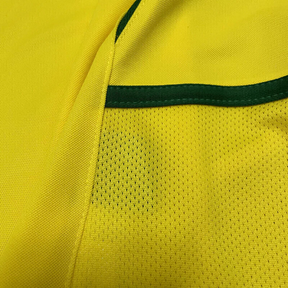 Camisa Brasil Home 2002 - Retrô Nike Masculino - Amarelo