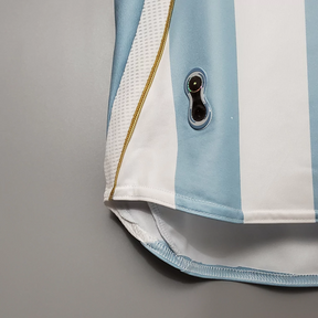 Camisa Argentina Home 2006 - Retrô Adidas Masculino - Azul e Branco