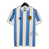Camisa Argentina Home 1978 - Retrô Adidas Masculino - Azul e Branco