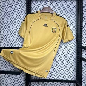 Camisa Espanha Away 2008 - Retrô Adidas Masculino - Dourado