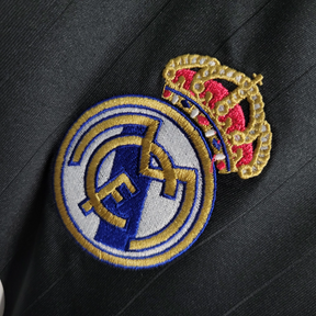 Camisa Real Madrid Away 2006/07 Manga Longa - Retrô Adidas Masculina - Preta