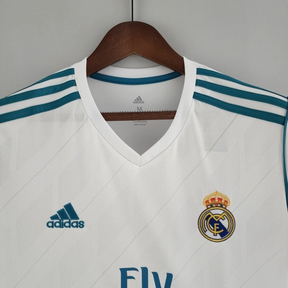 Camisa Real Madrid Home 2017/18 - Retrô Adidas Masculina - Branca