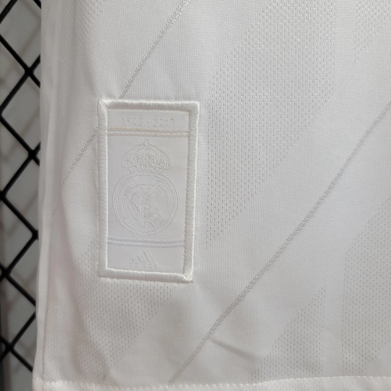 Camisa Real Madrid I Manga Longa 2017/18 - Retrô Adidas