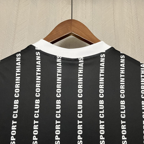 Camisa Corinthians Away 1994/95 - Retrô Finta Masculino - Preto e Branco