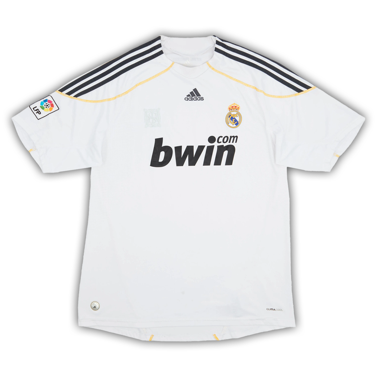 Camisa Real Madrid Home 2009/10 - Retrô Adidas Masculina - Branca