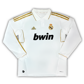 Camisa Real Madrid Home 2011/12 Manga Longa - Retrô Adidas Masculina - Branca