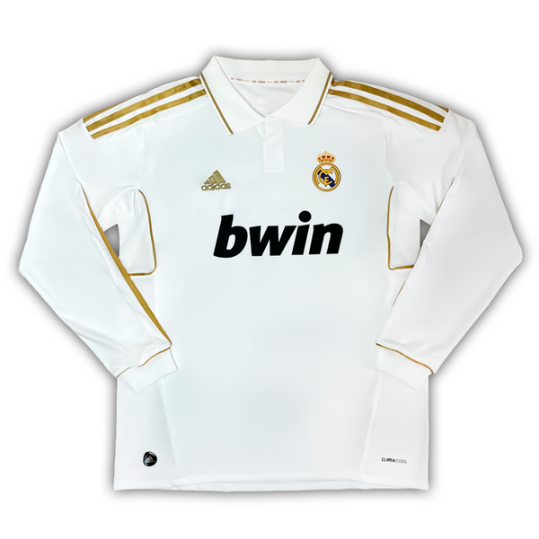 Camisa Real Madrid I 2011/12 Manga Longa - Retrô Adidas