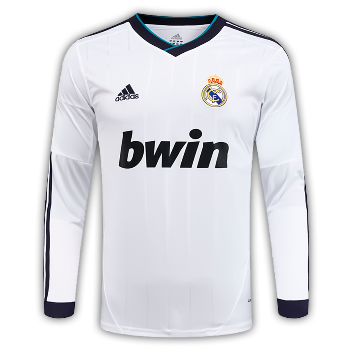 Camisa Real Madrid Home 2012/13 Manga Longa - Retrô Adidas Masculina - Branca
