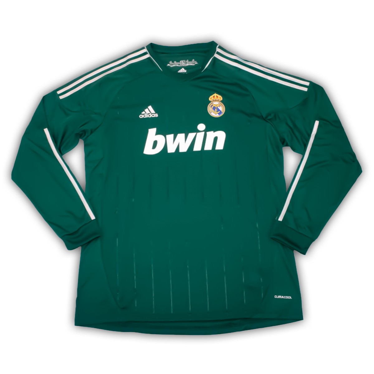 Camisa Real Madrid Thrid 2012/13 Manga Longa - Retrô Adidas Masculina - Verde