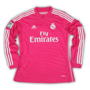 Camisa Real Madrid Away 2014/15 Manga Longa - Retrô Adidas Masculina - Rosa