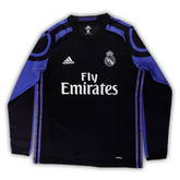 Camisa Real Madrid Third 2016/17 Manga Longa - Retrô Adidas Masculina - Preta