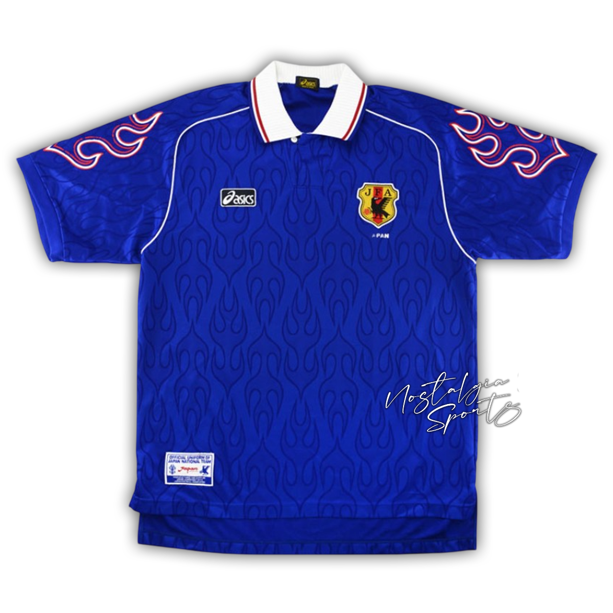 Camisa Japão Home 1998 - Retrô Asics Masculino - Azul