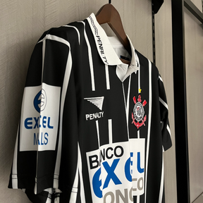 Camisa Corinthians Away 1996/97 - Retrô Penalty Masculino - Preto e Branco