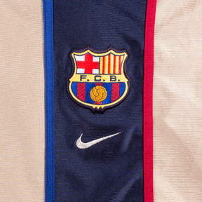 Camisa Barcelona Away 2001/02 - Retrô Nike Masculino - Bege